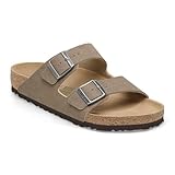 BIRKENSTOCK Arizona Vegan Synthetics Desert Dust Gray Taupe/Brown Gr. 41