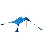 Premium Lycra Strandzelt – Strandmuschel Pop-Up Sonnensegel „Ole“ mit Alu-Stangen...