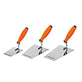 Mivos Edelstahl Trapezkellen-Set 3-teilig 130 mm 160 mm 180 mm – Rostfreie Maurerkellen...