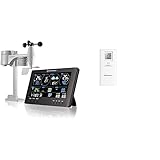 Bresser 7002586 Wetterstation Funk mit Aussensensor ClearView Wettercenter mit WLAN und...