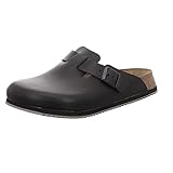 BIRKENSTOCK Boston Pantoletten Herren, Schwarz, 43 EU Large