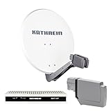 Kathrein CAS 90 ws Sat-Antenne multifeedfähig Weiss - 8 Teilnehmer mit SAT-IP