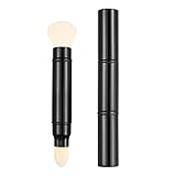 Falliny Doppelseitiger einziehbarer Kabuki-Make-up-Pinsel, Reise-Gesichts-Rouge-Pinsel,...
