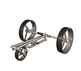 Parccurate Edelstahl 3 Rad Golftrolley klappbar Golf Trolley Fasan matt