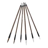 Lurrose 6St Schreibpinsel kaligraphiestift calligraphy paint brushes Pinsel für...