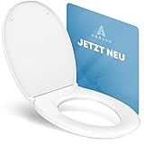 Abrush® Premium Toilettendeckel mit Absenkautomatik | Made in Germany | antibakterieller...