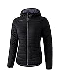 Erima Damen Basic Steppjacke, Schwarz/Dunkelgrau, 42 EU