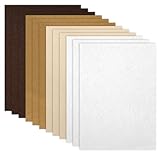 Bastelfilz Filz Braun zum Basteln, 12 Stk Filzstoff Filzplatten 1mm Dünn Steifer Filz...