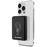 Karl Lagerfeld Induktive Powerbank KLPBMKIOTTGK 5W 3000mAh Schwarz Ikonik