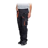 REIS Herren foreco-t_sbp Work Utility Pants, Stahl Blau-schwarz-orange, 54 EU