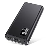 Power Bank 24000mAh,Powerbank klein Aber stark (USB C Output & Input) 5A Externer...