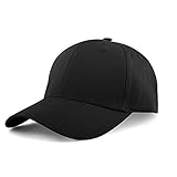 KELOYI Basecap Herren Sommer Basecap Damen Schwarz Adjustable Baumwolle Baseball Cap...