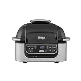 Ninja Foodi Grill & Luftfritteuse [AG301EU] 4 Portionen, Keramik-Antihaftbeschichtung,...