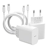 [Apple MFi Certified] 20W USB C 4er-Pack iPhone Ladegerät mit iPhone Ladekabel...