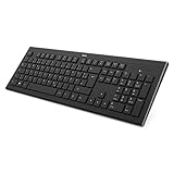 Hama Kabellose Tastatur 'Cortino' (ergonomische Tastatur, deutsches Tastenlayout QWERTZ...