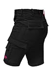 strongAnt Damen Arbeitsshorts Stretch Kurze Arbeitshose mit Cargo Taschen für Frauen...