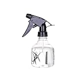Gcroet Leere Sprühflasche Reise schwarzer Trigger Atomizer Wassersprühflasche 260 ml...