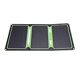 Changor Faltbares Solarpanel-Ladegerät, 21 W, einteiliges Formteil, dreifach, leicht,...