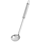 Suppenkelle, Langlebiger Suppenlöffel aus Edelstahl, Suppenkelle Mit Langem Griff,...