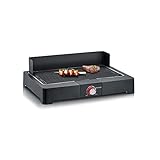 SEVERIN Tischgrill mit Aluminium-Grillplatte für drinnen und draußen, Elektrogrill mit...