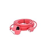 as - Schwabe Gummi-Verlängerungsleitung – 10 m Kabel mit Schutzkontaktstecker,...