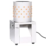 LAPOOH Geflügelrupfmaschine Edelstahl 119 Finger 150 W, Rupfmaschine, Schlachttrichter