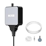 NICREW Aquarium Luftpumpe, Nano Silent Mini Sauerstoffpumpe mit Rückschlagventil, Sehr...