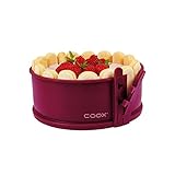 coox Springform mit Glasboden ⌀ 18 cm in Dunkelrot, backen und direkt auf der Glasplatte...