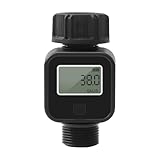 Digitaler Wasserdurchflussmesser 3/4 Zoll Gewinde Hahnanschluss Outdoor Gartenschlauch...