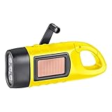 superpow Handkurbel Wiederaufladbare Taschenlampe Notfall Solar Lampe Taschenlampe Dynamo...