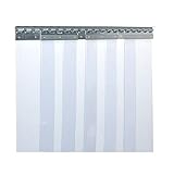 PVC-Streifenvorhang Industrie-Streifenvorhang 3x300mm, BxH 1,50x2,50m, transparent,...