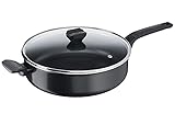 Tefal B55537 Easy Cook & Clean Schmorpfanne 28cm | inkl. Glasdeckel |...