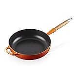 Le Creuset Signature gusseiserne Sautépfanne mit Holzgriff 28 cm Ofenrot, 20259280900422