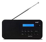 Smith-Style ReDi DAB+ UKW DAB Digitalradio Tragbares Radio und LCD-Display Batterie und...