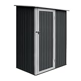 HATTORO P80 Geräteschrank Geräteschuppen Metall-Schrank Metall-Schuppen Garten-Schrank...