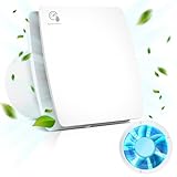Focxoio Badlüfter 100mm mit Nachlauf und Feuchtigkeitssensor, 12W Abluftventilator mit...