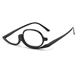 AONAYO Make-Up-Lesebrille, Make-Up-Brille, Drehbare Make-Up-Brille Mit Einer Linse,...