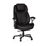 hjh OFFICE XXL Chefsessel PULLMANN Kunstleder Bürosessel bis 180 kg belastbar, bequem...