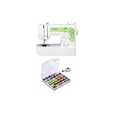 Brother Sewing SM1400 14 Stich Nähmaschine (weiß) mit 36 Stück Spulen und Nähfäden...