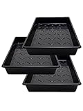 Nelson Garden 1933 Pflanzschale schwarz - Anzuchtkasten für Pflanzen - 38x24 cm (3-Pack)