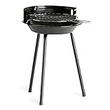 LANDMANN Holzkohle-Rundgrill | Mobiler Holzkohlegrill | Ideal für 2 bis 3 Personen...