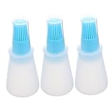 LABRIMP 3 Stück Silikonölflasche Pinsel Hochtemperaturbeständiger Ölspender für...