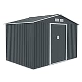 HATTORO S200 XXL Metall Gerätehaus 277x191x192cm Geräteschuppen Garten Schuppen...