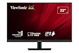 Viewsonic VA3209-2K-MHD 80 cm (32 Zoll) Büro Monitor (QHD, IPS, HDMI, DisplayPort, VGA,...