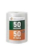 BB-Verpackungen 1x Luftpolsterfolie 0,5 x 50 m (echte 60 my stark, Versandfolie,...