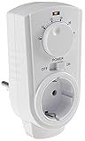 Thermostat Steckdose mit Temperaturregler Steckdosen-Thermostat für Heizung Ventilator...