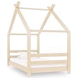 TEKEET Wohnmöbel Kinderbett Bettgestell Kiefer massiv 80x160 cm Größe