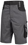 Nitras Motion Tex Plus 7602 Arbeitsshorts - Shorts für die Arbeit - 35% Baumwolle - Grau...