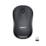 Logitech M220 SILENT Kabellose Maus, 2,4 GHz mit USB-Empfänger, 1000 DPI Optical...