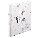 Hama Babyalbum 'To The Moon' (Baby-Fotoalbum mit 60 Seiten für Mädchen und Jungen,...
